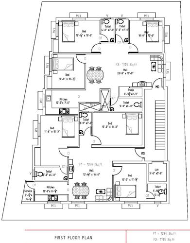  sai-thiara-homes Sai Thiara Homes Cluster Plan for 1st Floor