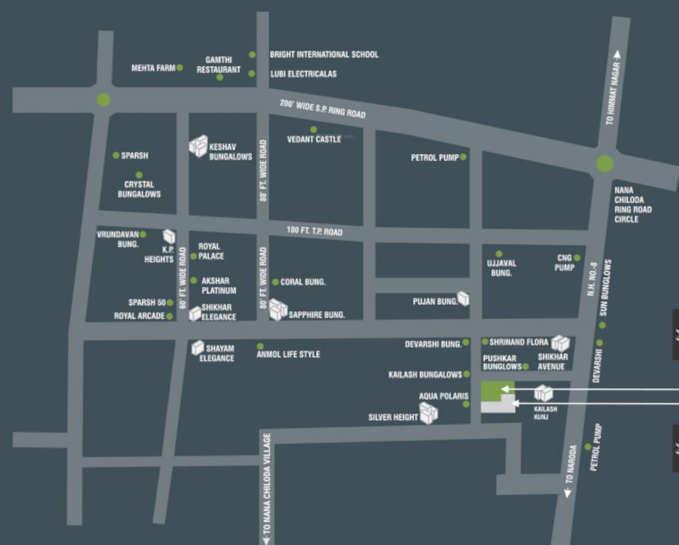  parijat residency Location Plan