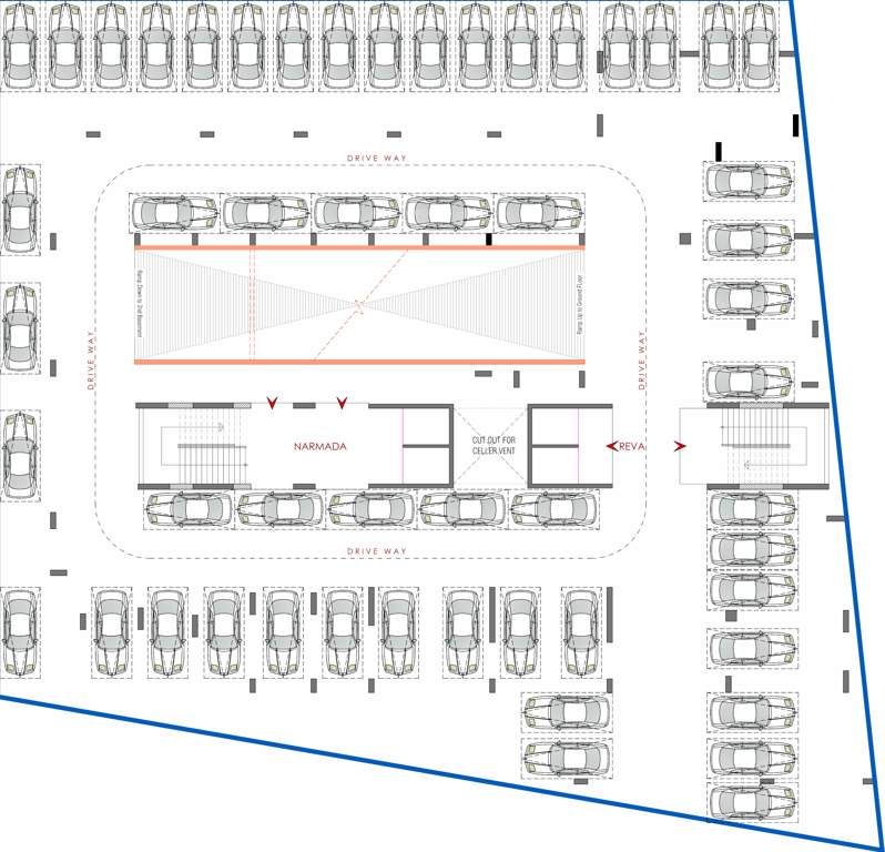  parisar Narmada And Reva 1st Basement Cluster Plan