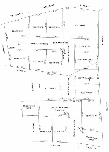  villa-plots Layout Plan