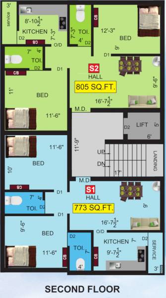  saikripa Saikripa Cluster Plan For 2nd Floor