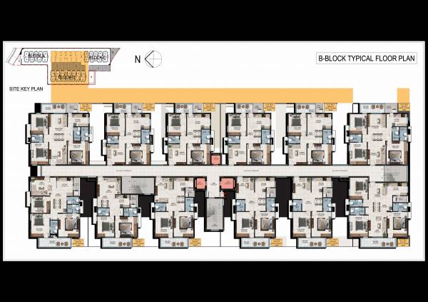  cyan Block C Cluster Plan