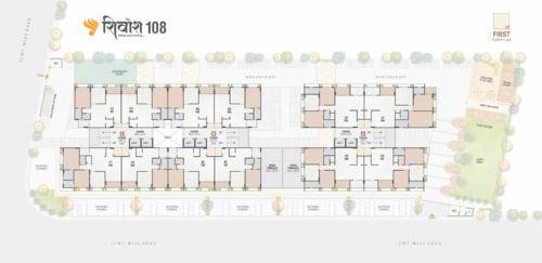  shivansh-108 Block A B And C Cluster Plan For 1st Floor