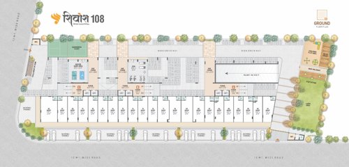  shivansh-108 Block A B And C Cluster Plan For Ground Floor