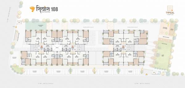  shivansh-108 Block A Cluster Plan For Typical Floor