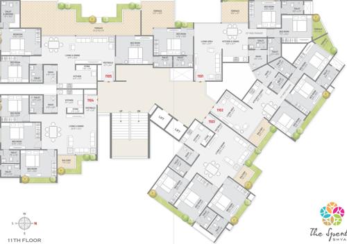  the-spenta-shyama The Spenta Shyama Cluster Plan for 11th Floor