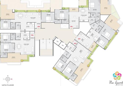  the-spenta-shyama The Spenta Shyama Cluster Plan for 12th Floor