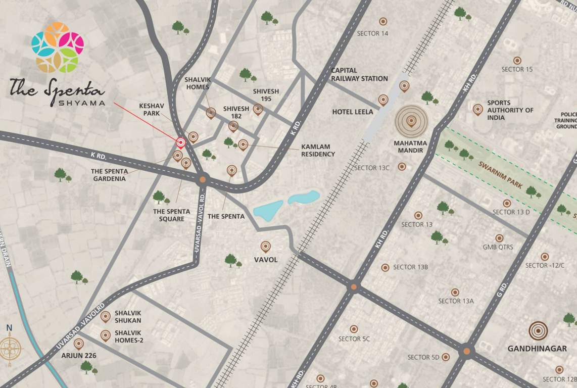  the spenta shyama Location Plan