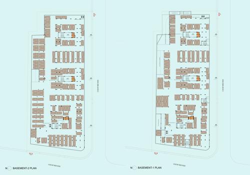  shypram-sky Block A B And C Cluster Plan For Basements 1 And 2 Floor