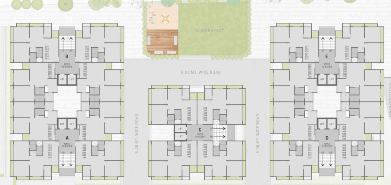  prime elegance Prime Elegance Cluster Plan from 2nd to 7th Floor
