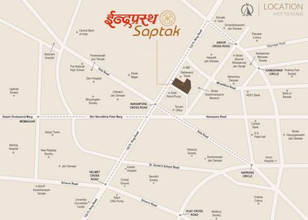  indraprasth-saptak Location Plan