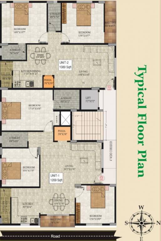  classic SLV Classic Cluster Plan from 1st to 5th Floor