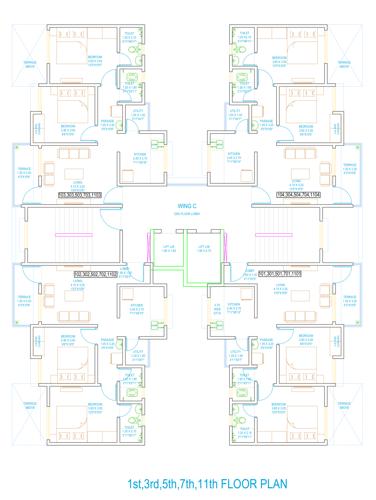  casalino-towers-phase-ii Wing C Cluster Plan