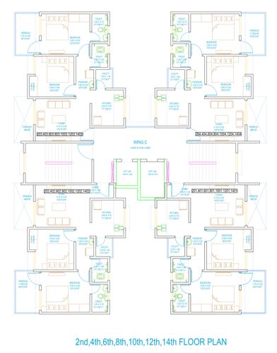  casalino-towers-phase-ii Wing C Cluster Plan