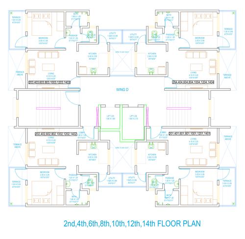  casalino-towers-phase-ii Wing D Cluster Plan