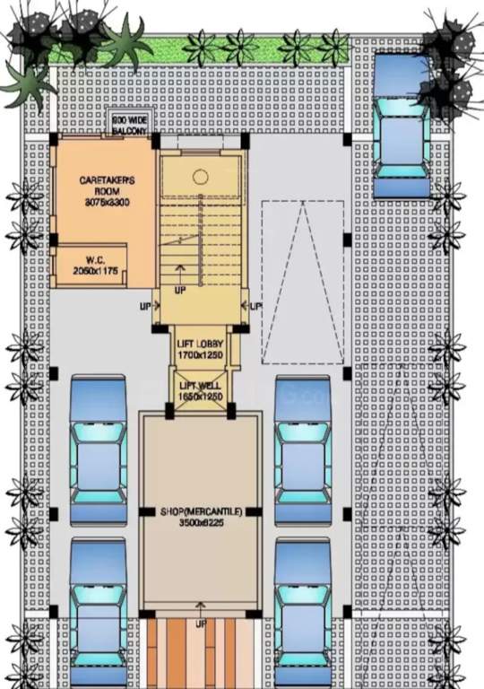 rajmandir housing society Rajmandir Housing Society Cluster Plan for ground Floor
