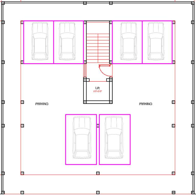  beeline apartments Beeline Apartments Cluster Plan for ground Floor