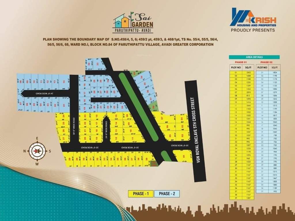  sai garden Layout Plan