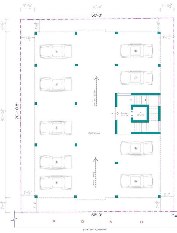  ruvy vishnu flats Ruvy Vishnu Flats Cluster Plan for ground Floor