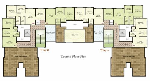  priti-pearrl Priti Pearrl Cluster Plan for ground Floor