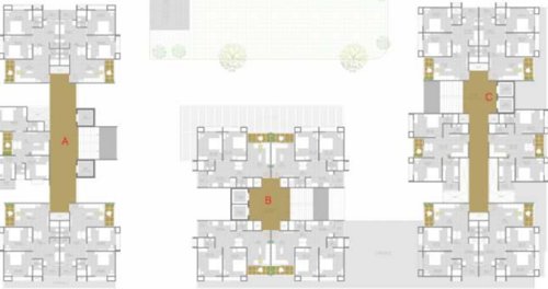  eklingji-parisar B+C Cluster Plan from 1st to 11th Floor