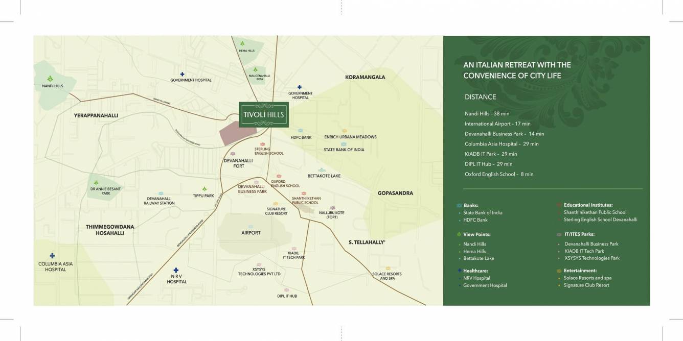 tivoli hills Location Plan