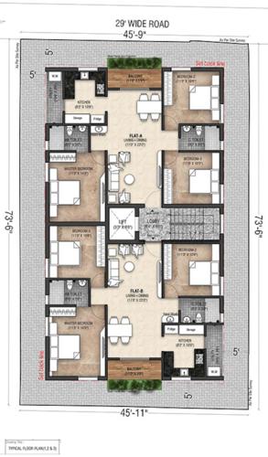  aswini-garden Aswini Garden Cluster Plan from 1st to 3rd Floor