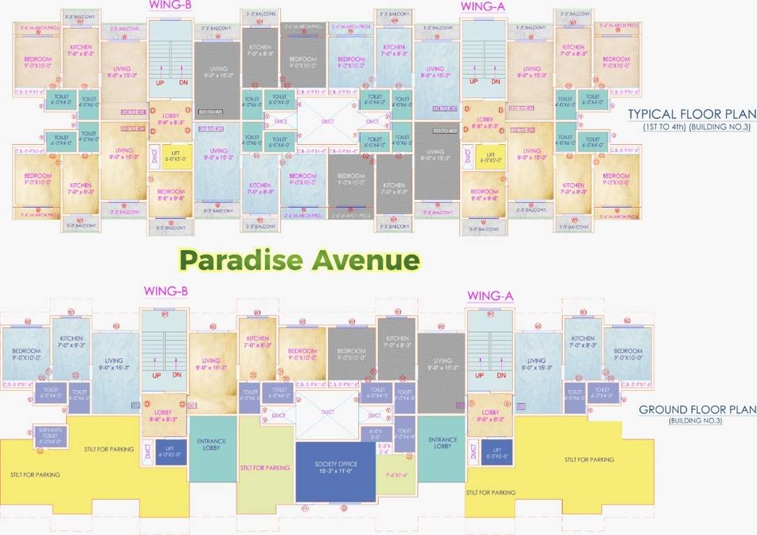  paradise avenue Wing A Cluster Plan