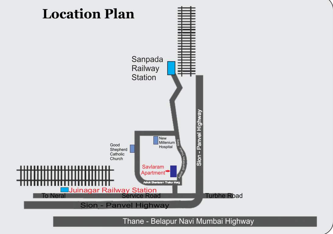  savlaram apartment Location Plan