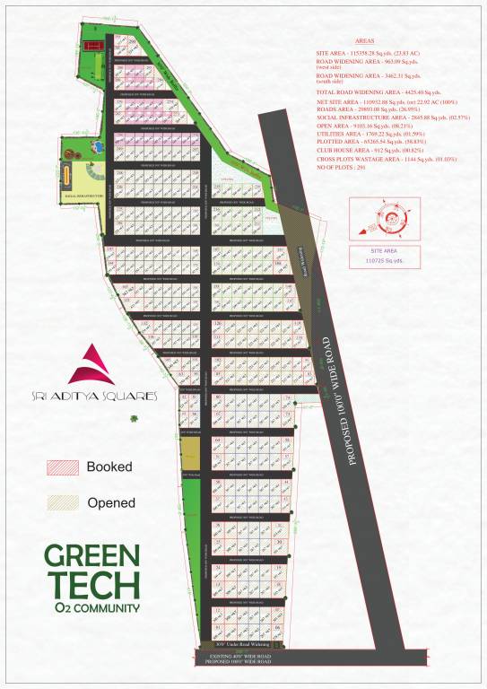  green tech o2 community Layout Plan
