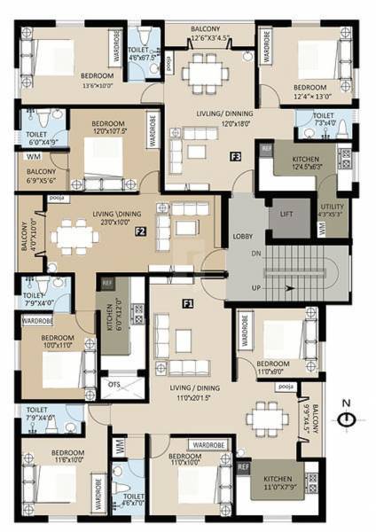 srishti Srishti Cluster Plan For 1st Floor