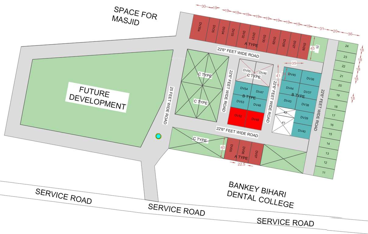  dreams villas Layout Plan