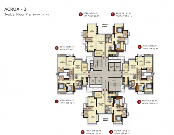  nexzone Acrux 2 Cluster Plan for Typical Floor