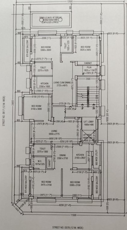  tower Iris Tower Cluster Plan from 1st to 4th Floor