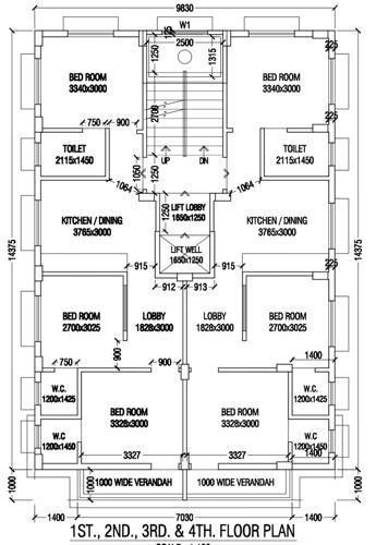  executive-tower-co-operative-housing-society Executive Tower Co Operative Housing Society Cluster Plan from 1st to 4th Floor