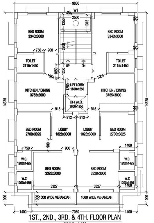  executive tower co operative housing society Executive Tower Co Operative Housing Society Cluster Plan from 1st to 4th Floor