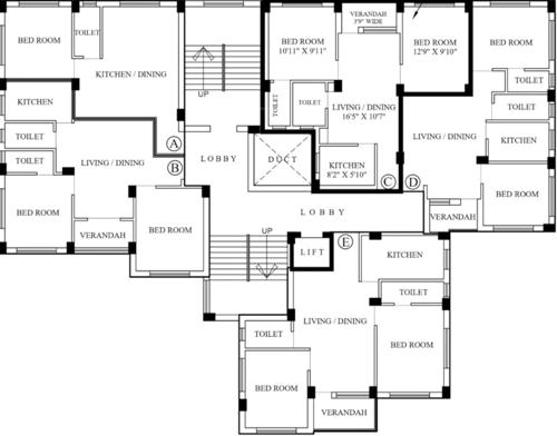  274-d-h-road 274 D H Road Cluster Plan From 1st To 6th Floor