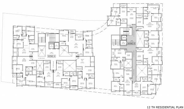  pushkar Pushkar A And B Cluster Plan for 12th Floor