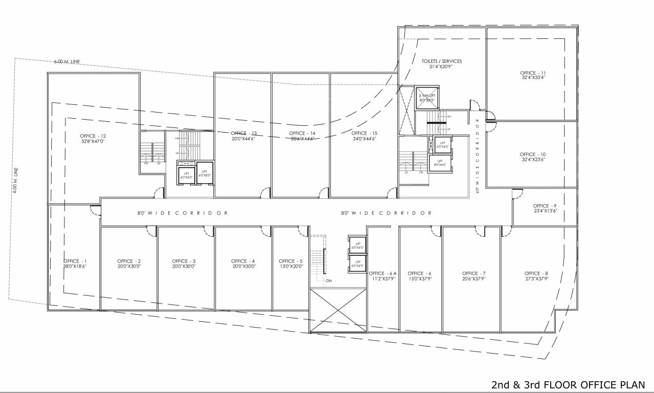  pushkar Pushkar A And B Cluster Plan From 2nd to 3rd Commercial Floor