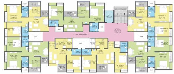  shanti-samarth Shanti Samarth Cluster Plan For Typical Floor