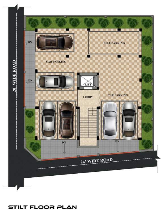  hari sriram Hari Sriram Cluster Plan For Stilt Floor