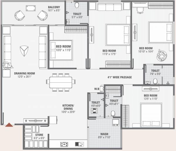  white-46-homes Cluster Plan