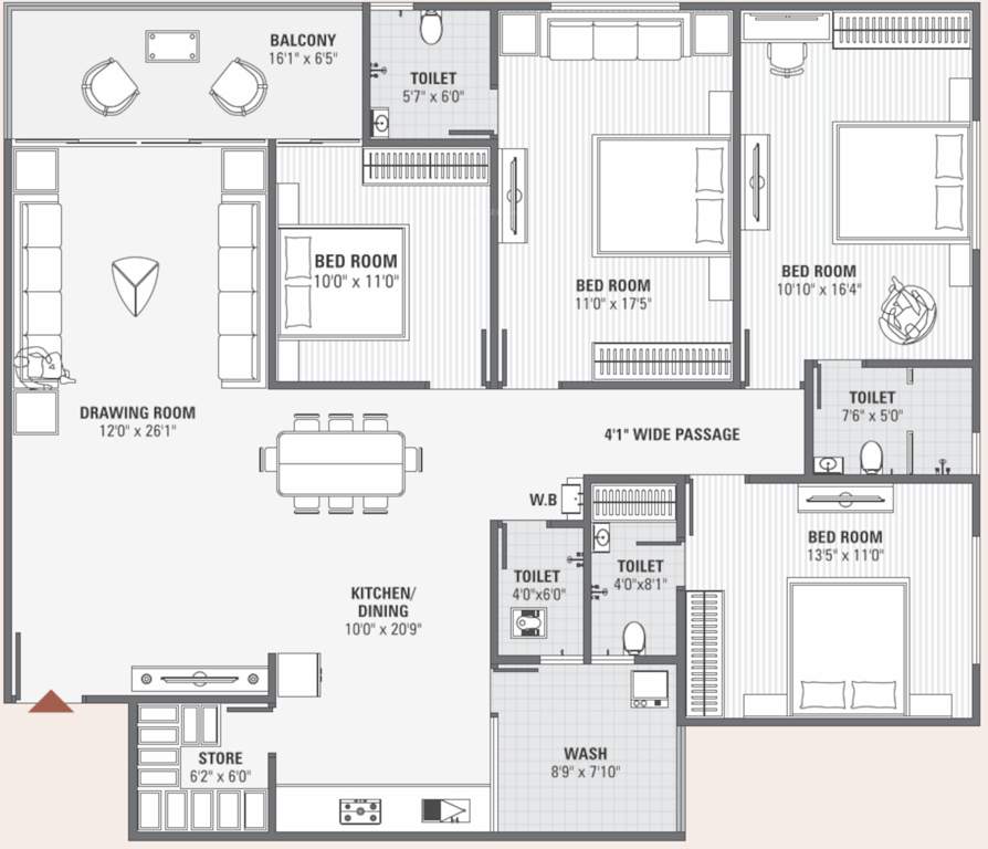  white 46 homes Cluster Plan