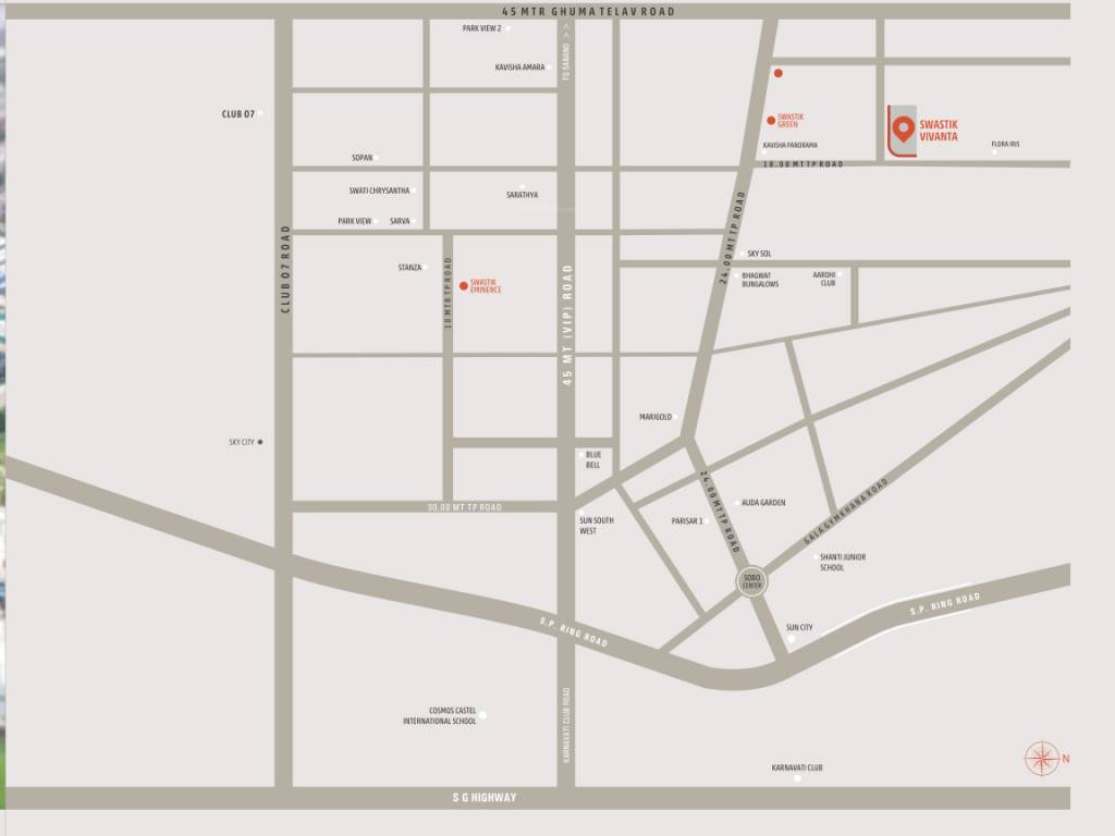  swastik vivanta Location Plan