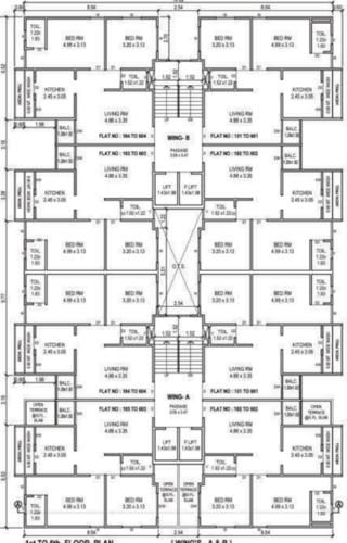  laxminarayan-residency A Cluster Plan from 1st to 6th Floor