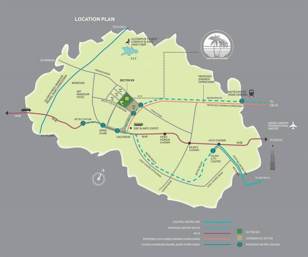  ace-palm-floors-apartment Location Plan