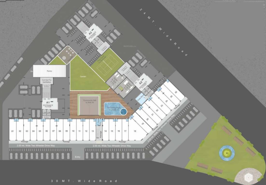 the maple skydeck Layout Plan