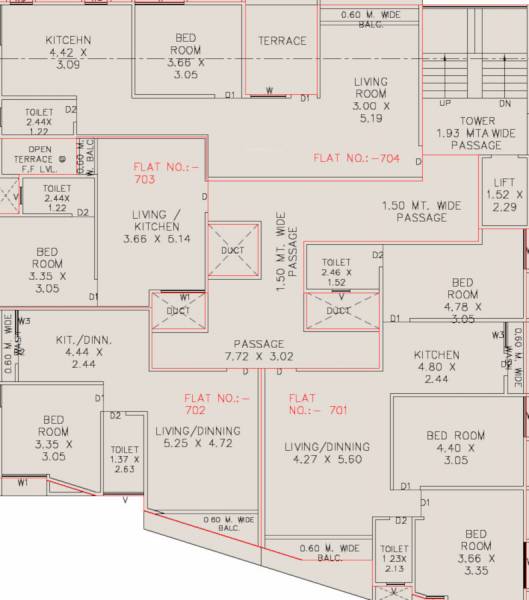  shaaranya Shaaranya Cluster Plan for 7th Floor
