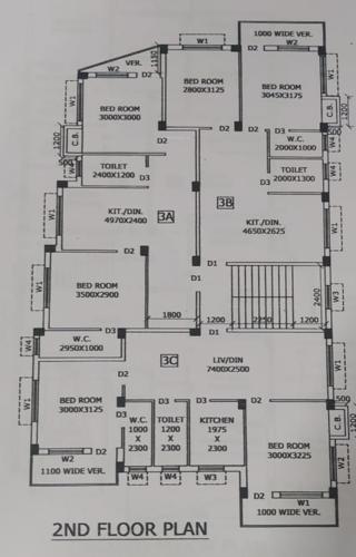  makhami-apartment Makhami Apartment Cluster Plan For 2nd Floor