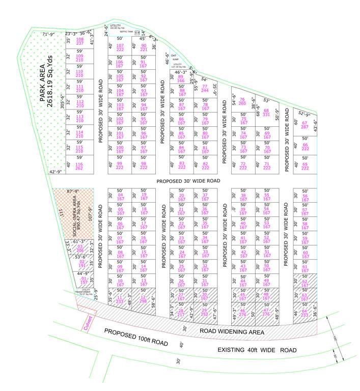  bhongir pride Layout Plan